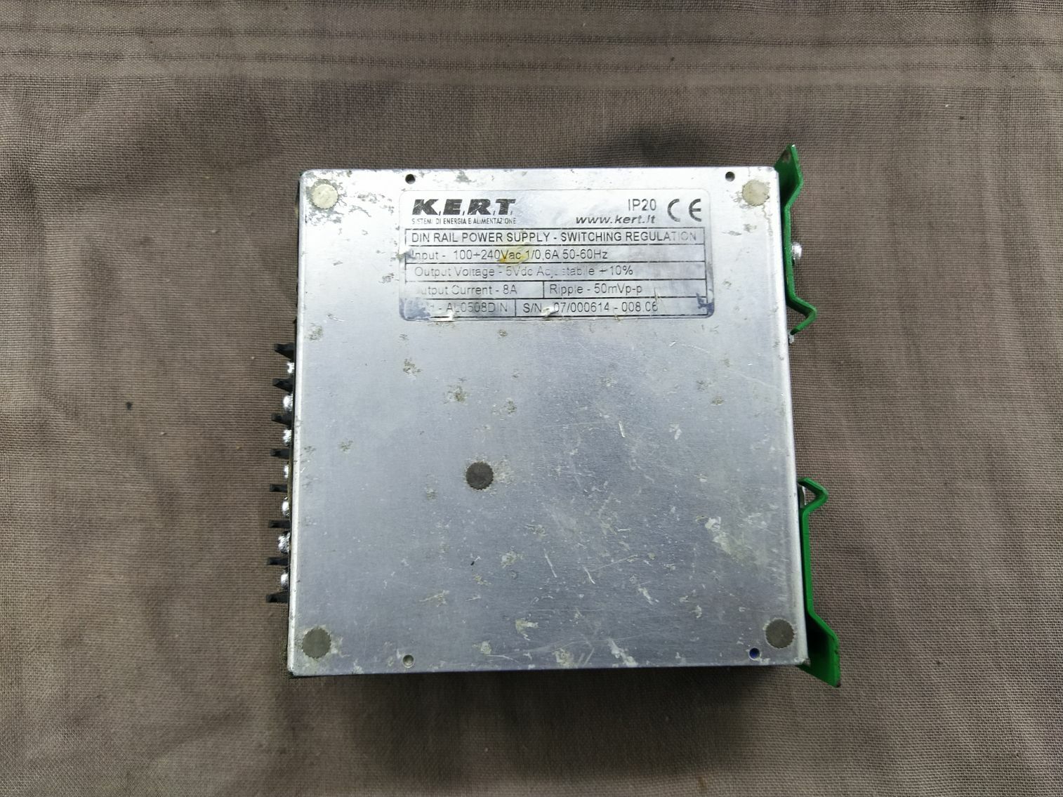 KERT DIN RAIL Switching Power Supply 100-240 VAC Output 5 VDC - Image 3
