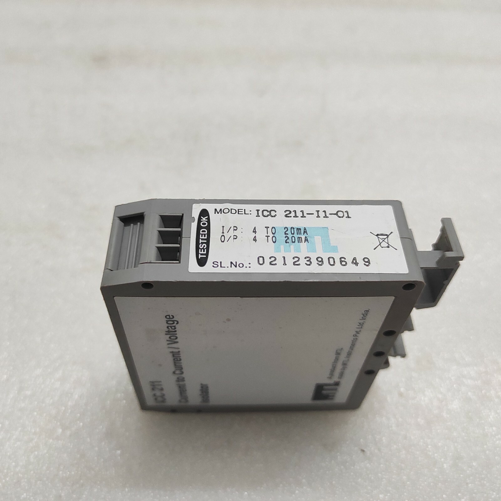 MEASUREMENT TECHNOLOGY ICC211 CURRENT TO CURRENT VOLTAGE ISOLATOR ICC-211-I1-01 - Image 4