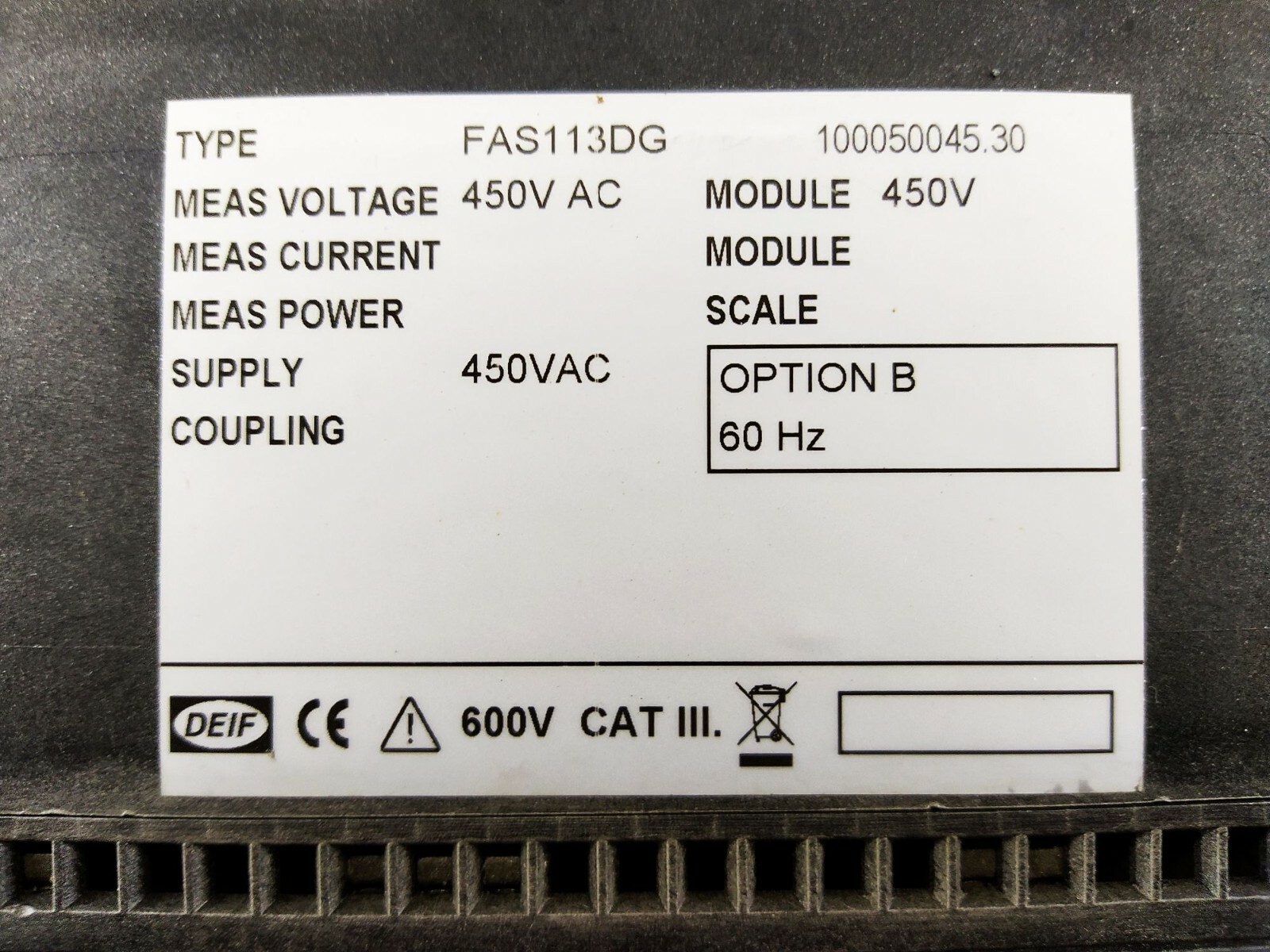 Deif FAS-113DG Synchronisation & Circuit Breaker Closing 100050045.30 FAS1113DG - Image 6