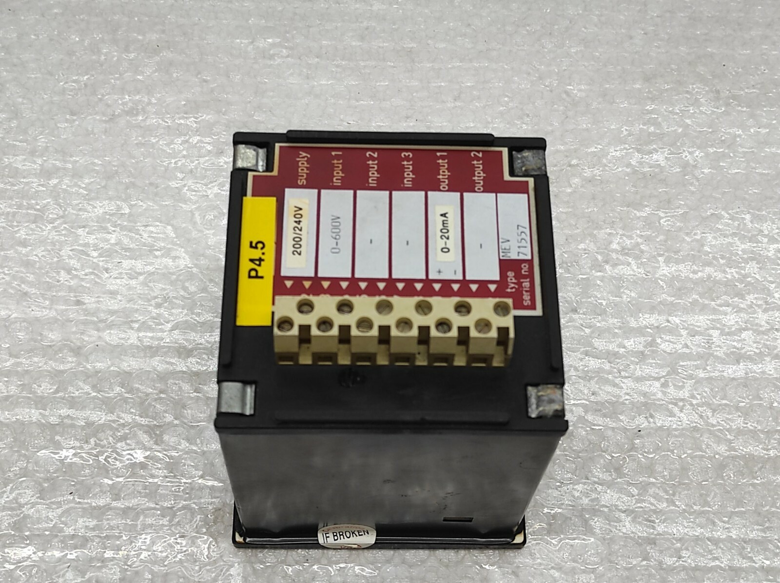 MEGACON MEV VOLT METER 0-600V 200/240V - Image 4
