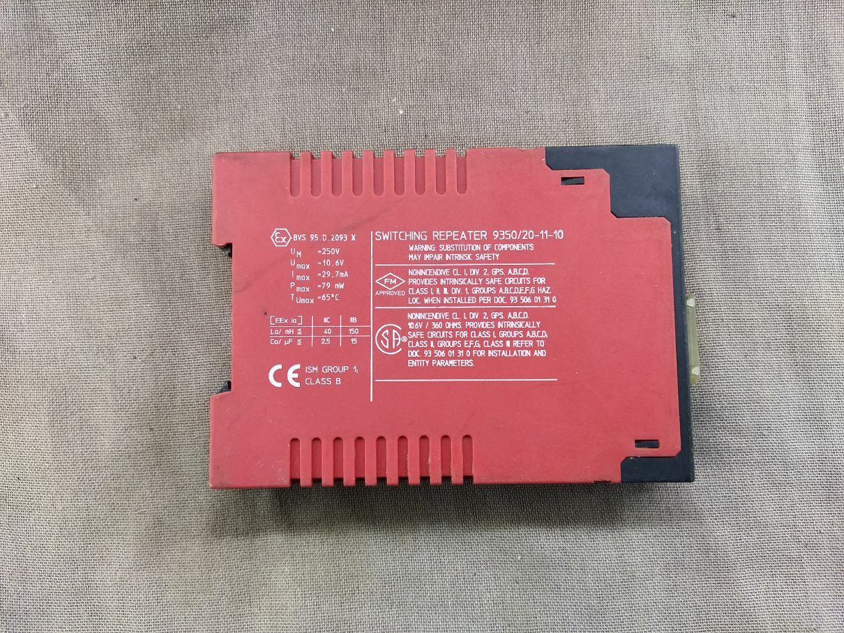 Stahl 9350/20-11-10 ICS PAK Switching Repeater Module 24VDC - Image 3