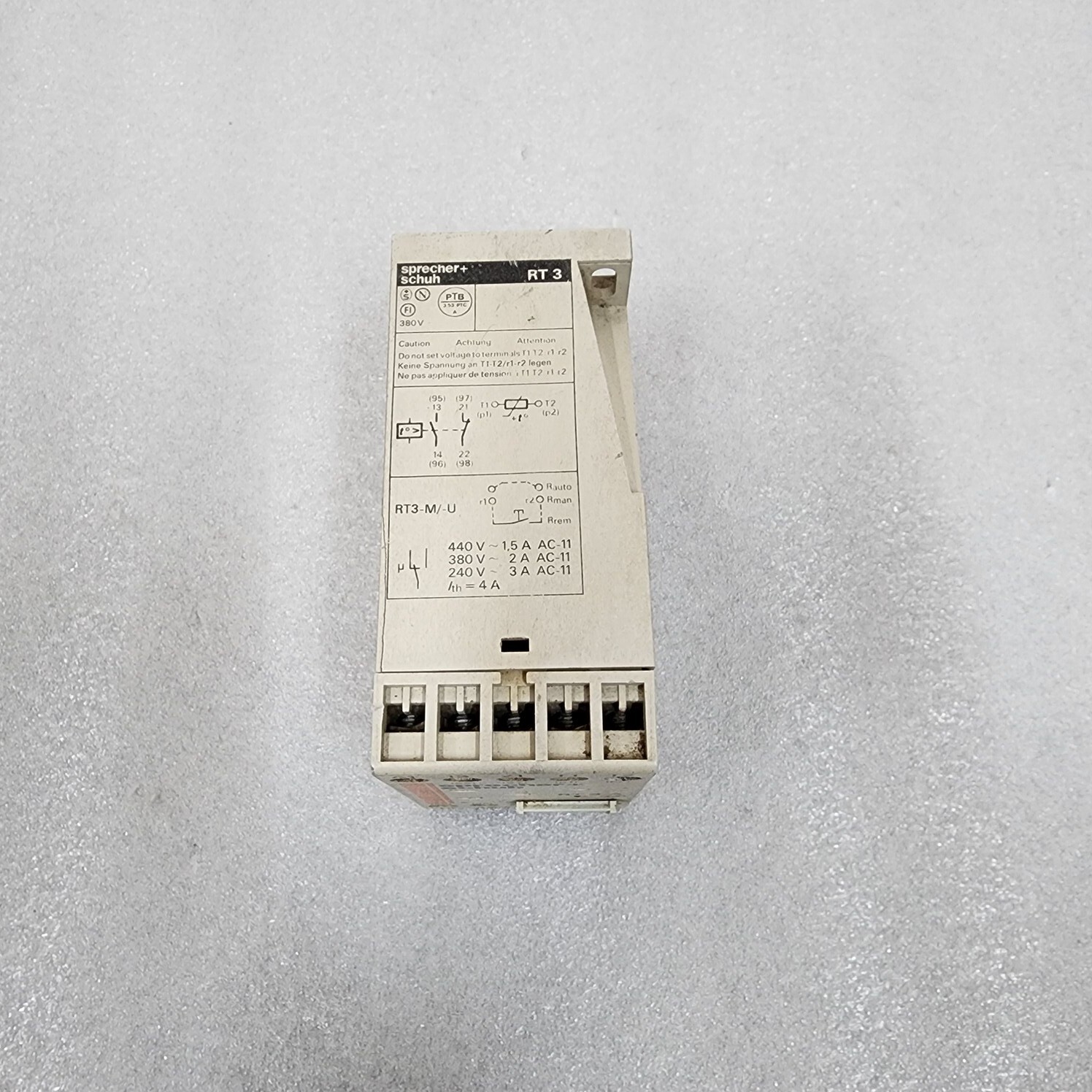 SPRECHER + SCHUH RT 3-A THERMISTOR PROTECTION RELAY RT3-M/-U - Image 3