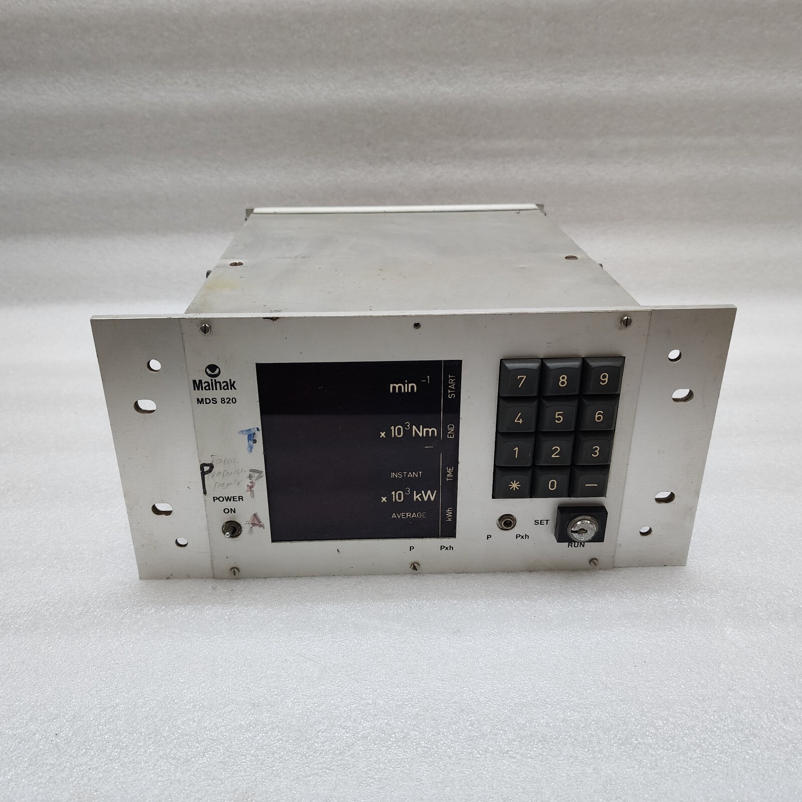 MAIHAK MDS 820 SHAFT SPEED POWER MEASURE METER 107920 115-230V