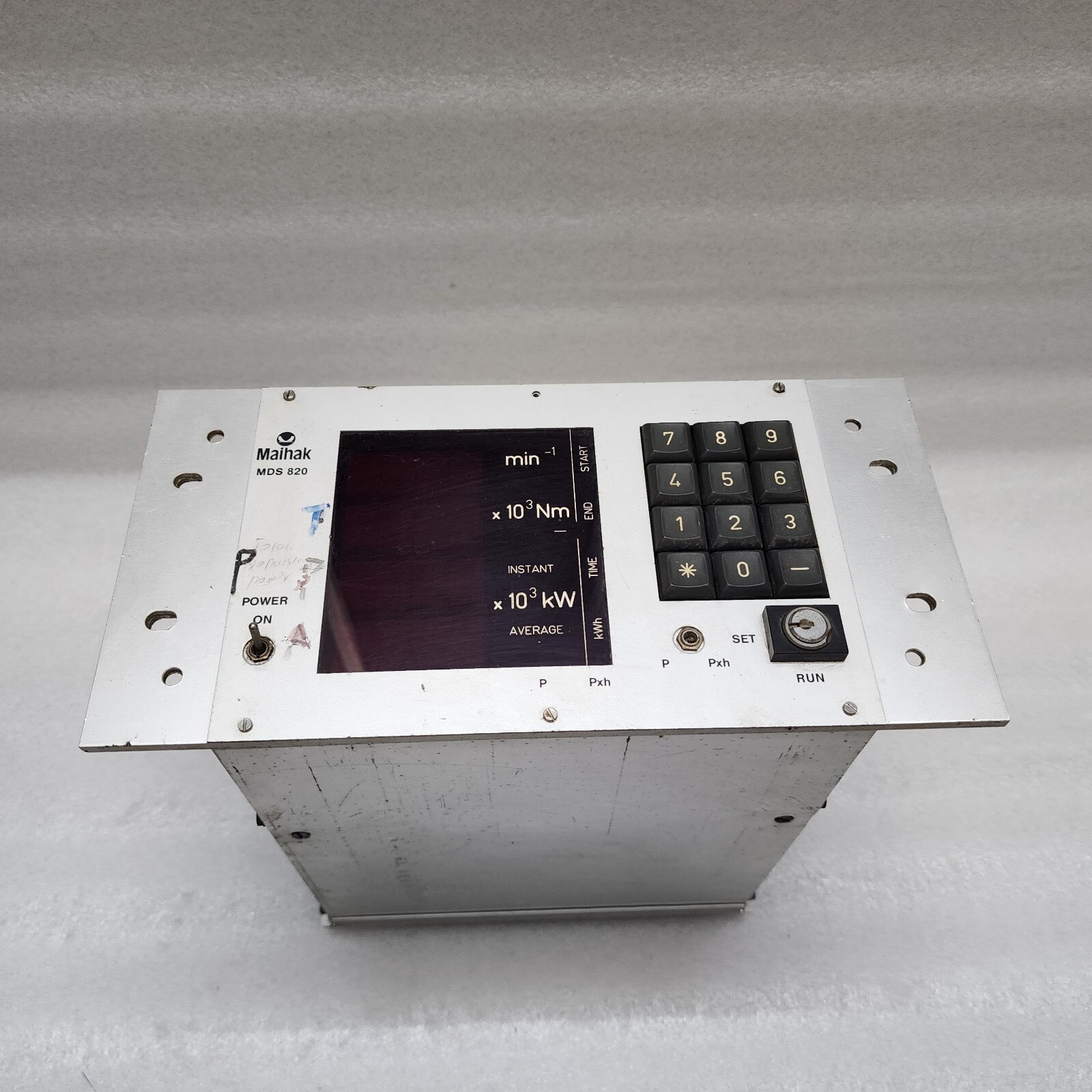 MAIHAK MDS 820 SHAFT SPEED POWER MEASURE METER 107920 115-230V - Image 2