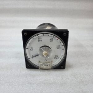 TOYO KEIKI AVF-11 AC AMMETER PANEL METER (0–1500 A, CT 750/1500/5A, DUAL SCALE)