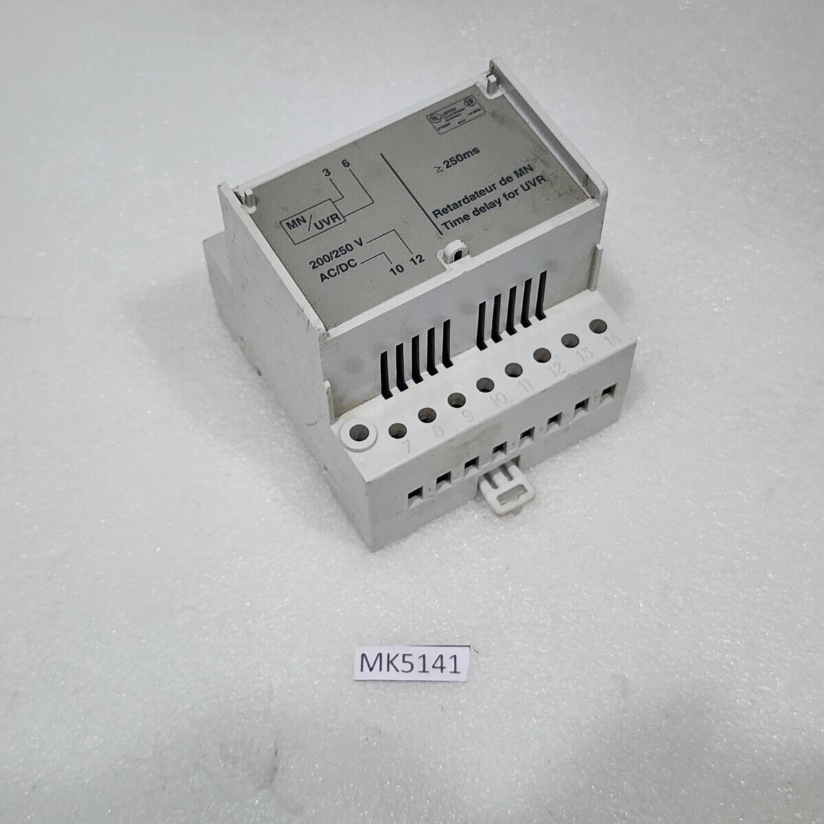 33685 NON-ADJUSTABLE TIME DELAY RELAY FOR VOLTAGE RELEASE MK 200-250V AC/DC - Image 7