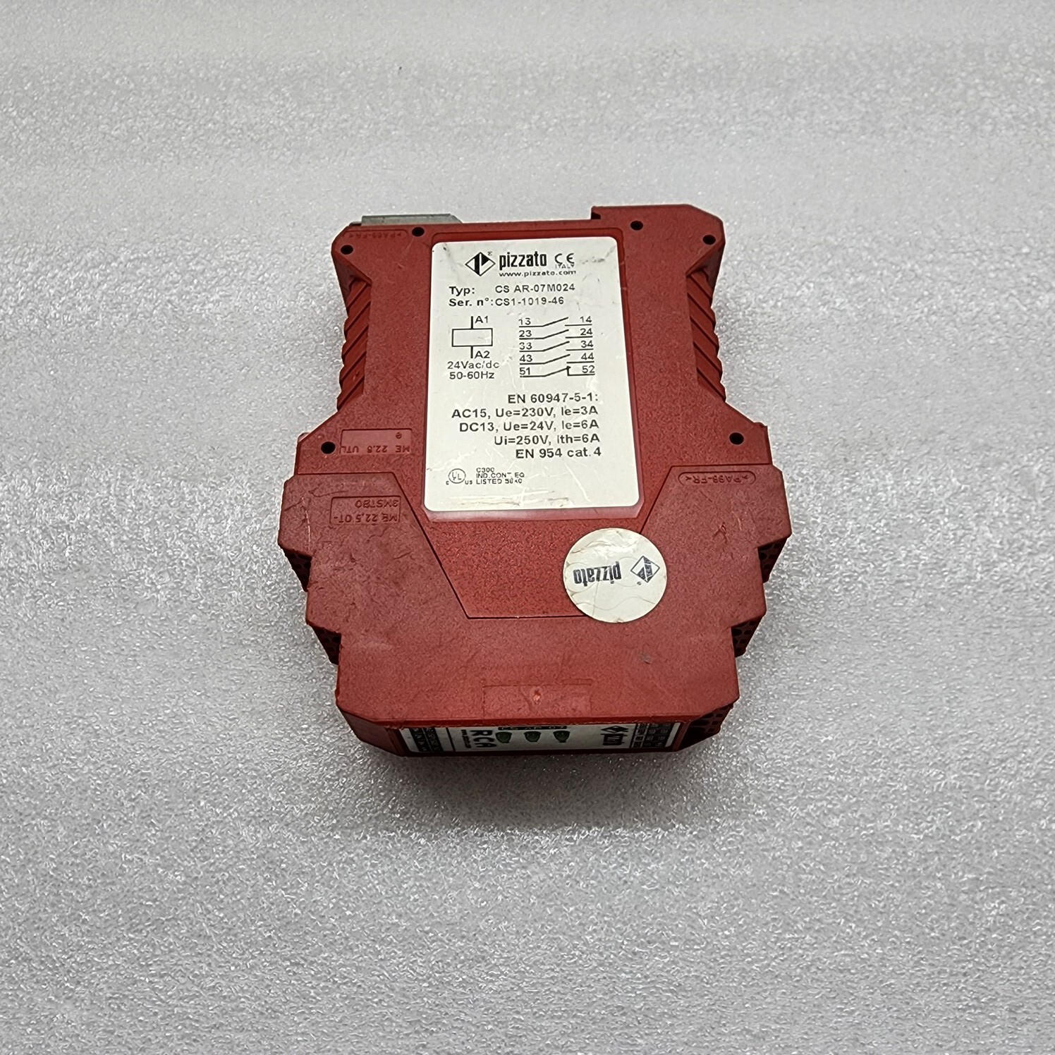 PIZZATO CS AR-07M024 SAFETY RELAY 24V AC/DC - Image 3