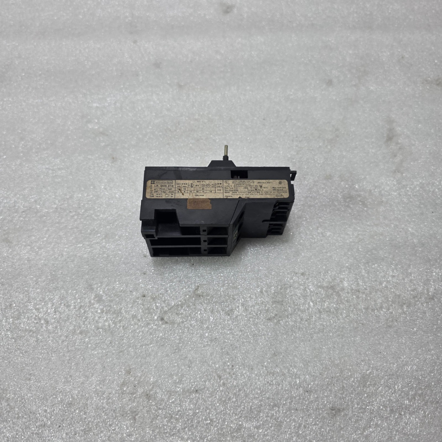S ELECTRIC / TELEMECANIQUE LR1-D09310 THERMAL OVERLOAD RELAY 3 POLE 4-6A - Image 3