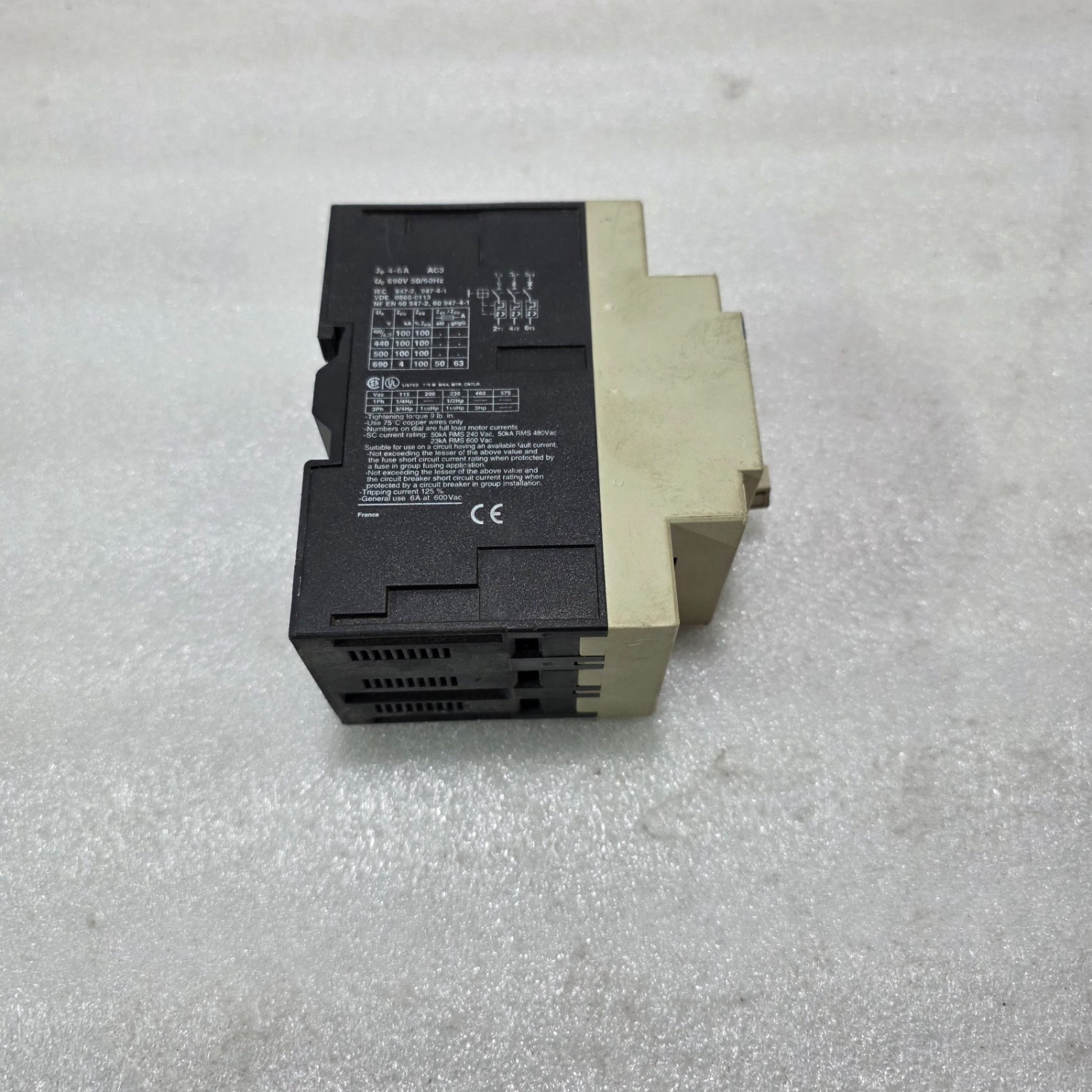 S ELECTRICS ELECTRIC / TELEMECANIQUE GV3-M10 MOTOR CIRCUIT BREAKER / MOTOR PROTE - Image 3