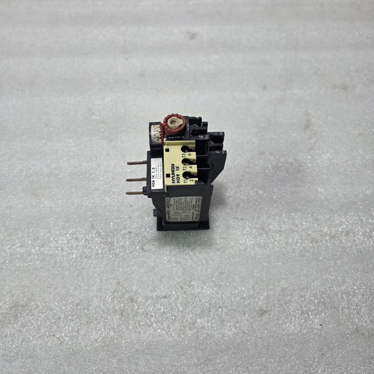 HYUNDAI HOR 1K 1.2 THERMAL OVERLOAD RELAY 3 POLE 0.8-1.2A (FLC DIAL) - Image 2