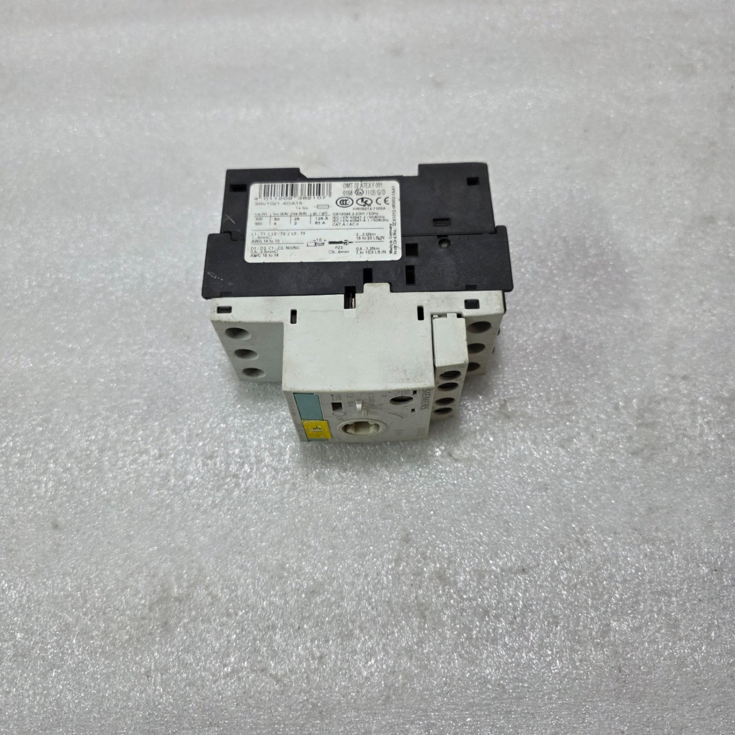 SIEMENS 3RV1021-4DA15 MOTOR PROTECTION CIRCUIT BREAKER 3 POLE CLASS 10 20-25A - Image 3