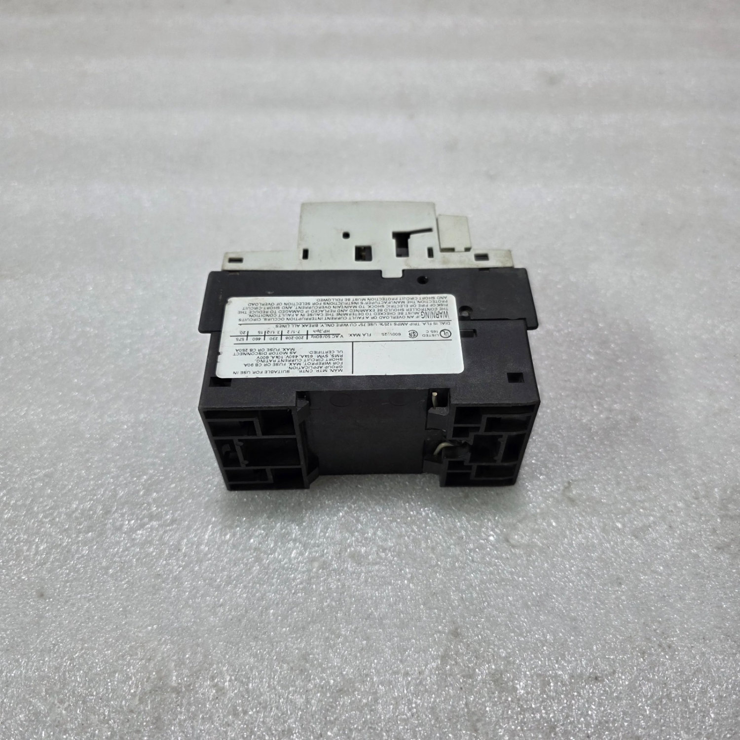 SIEMENS 3RV1021-4DA15 MOTOR PROTECTION CIRCUIT BREAKER 3 POLE CLASS 10 20-25A - Image 4
