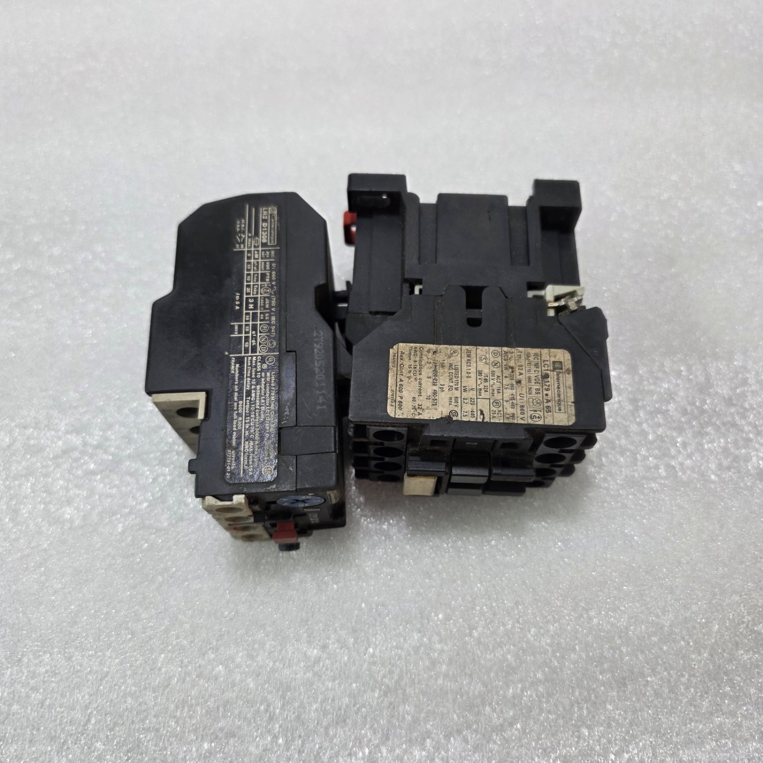 TELEMECANIQUE CONTACTOR WITH THERMAL OVERLOAD LC1-D179-A 65 + LR2 D1308 - Image 3