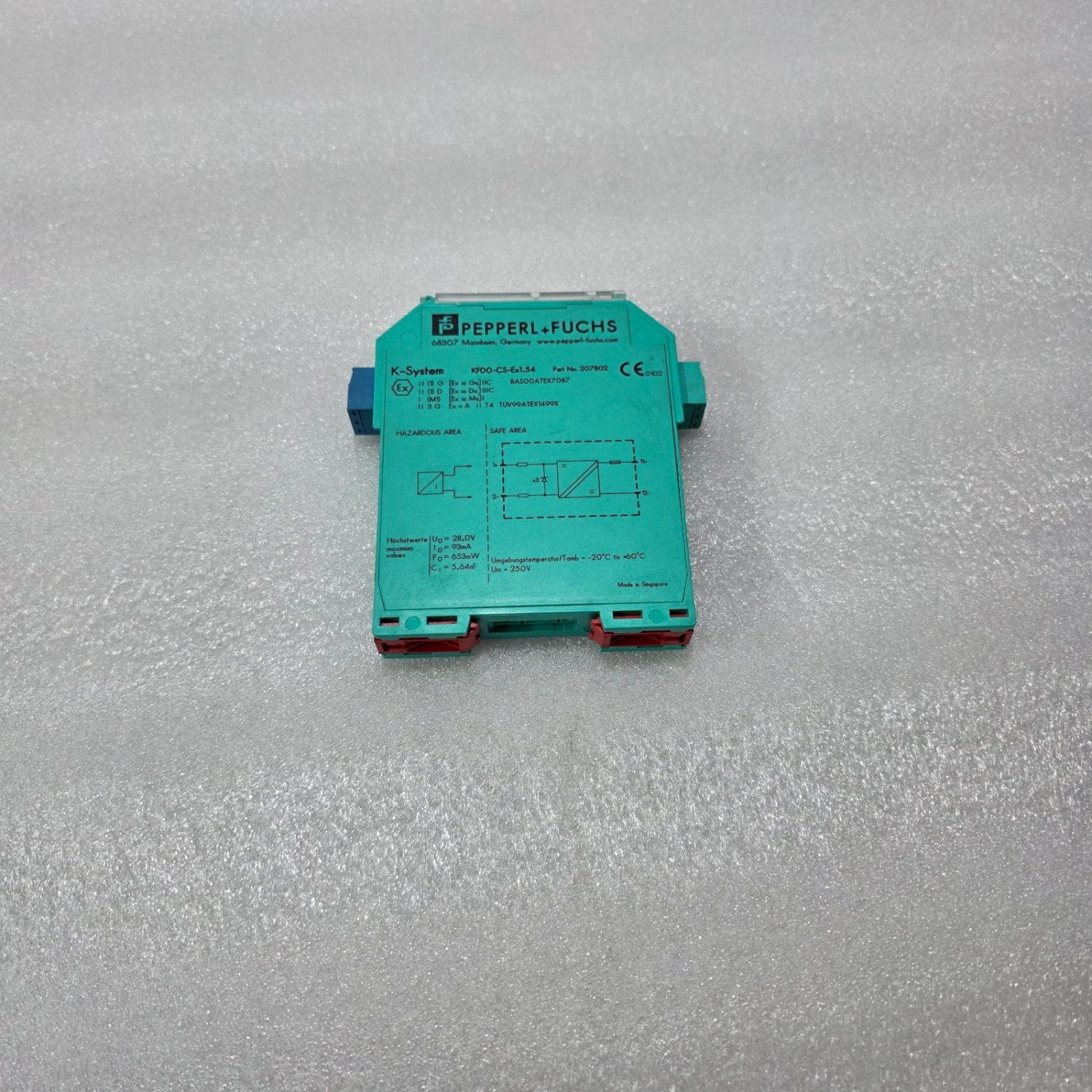 PEPPERL+FUCHS KFD0-CS-EX1.54 CURRENT SINK INTRINSIC SAFETY BARRIER 28V 207802 - Image 3