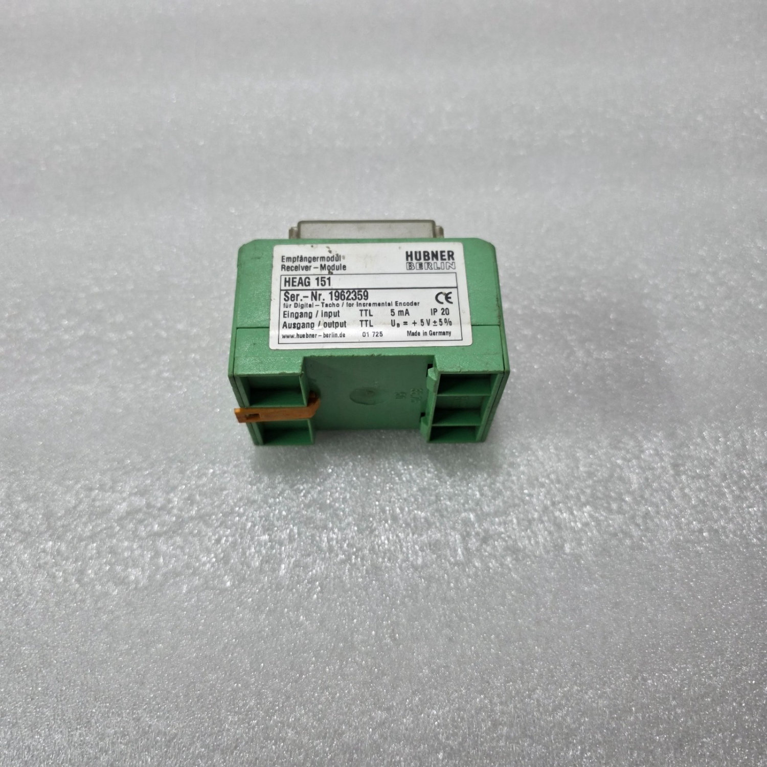HÜBNER BERLIN HEAG 151 RECEIVER MODULE INCREMENTAL ENCODER DIGITAL TACHO TTL 5V - Image 3