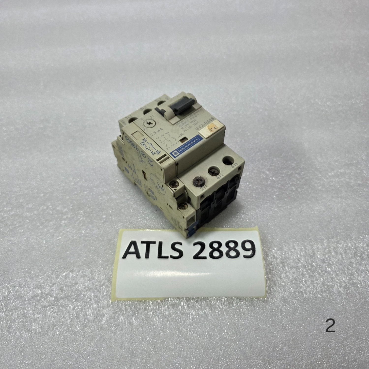 TELEMECANIQUE GV2-RS08 2.5-4A 3P MOTOR CIRCUIT BREAKER 500V 100KA - Image 5