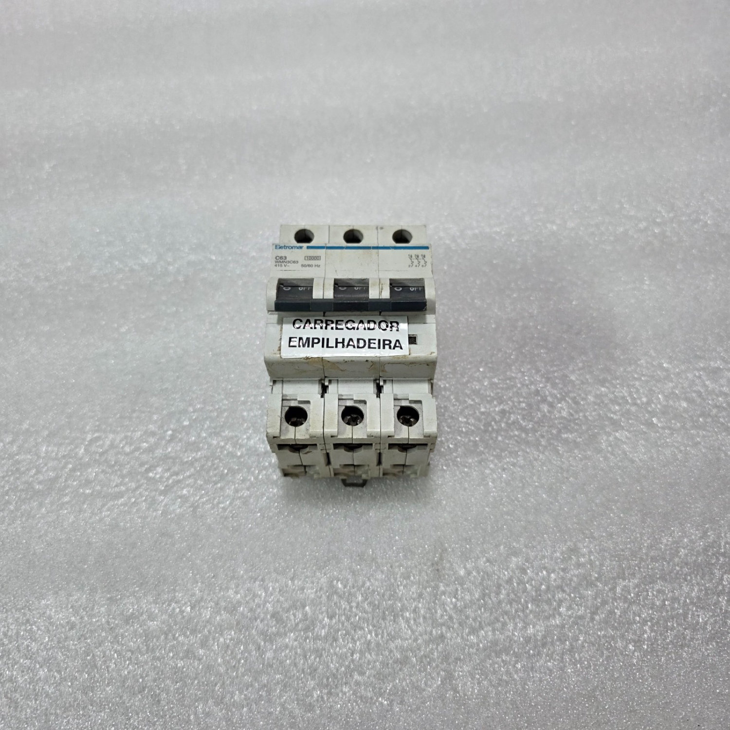 ELETROMAR WMN3C63E 3P 63A CURVE C 380V 10KA MCB MINIATURE CIRCUIT BREAKER
