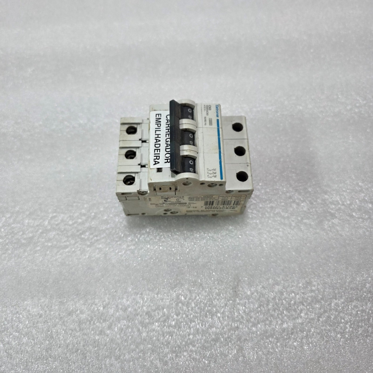 ELETROMAR WMN3C63E 3P 63A CURVE C 380V 10KA MCB MINIATURE CIRCUIT BREAKER - Image 2