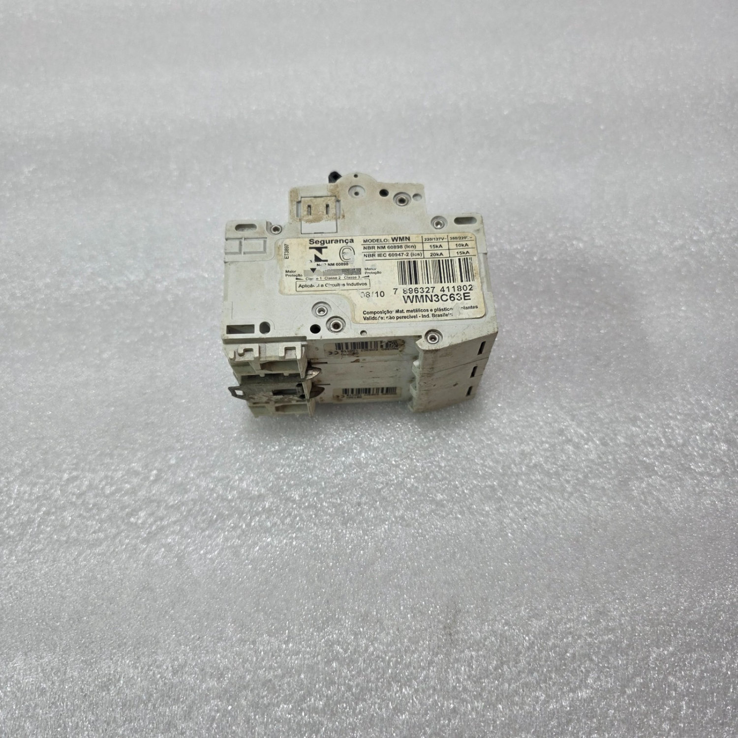 ELETROMAR WMN3C63E 3P 63A CURVE C 380V 10KA MCB MINIATURE CIRCUIT BREAKER - Image 3