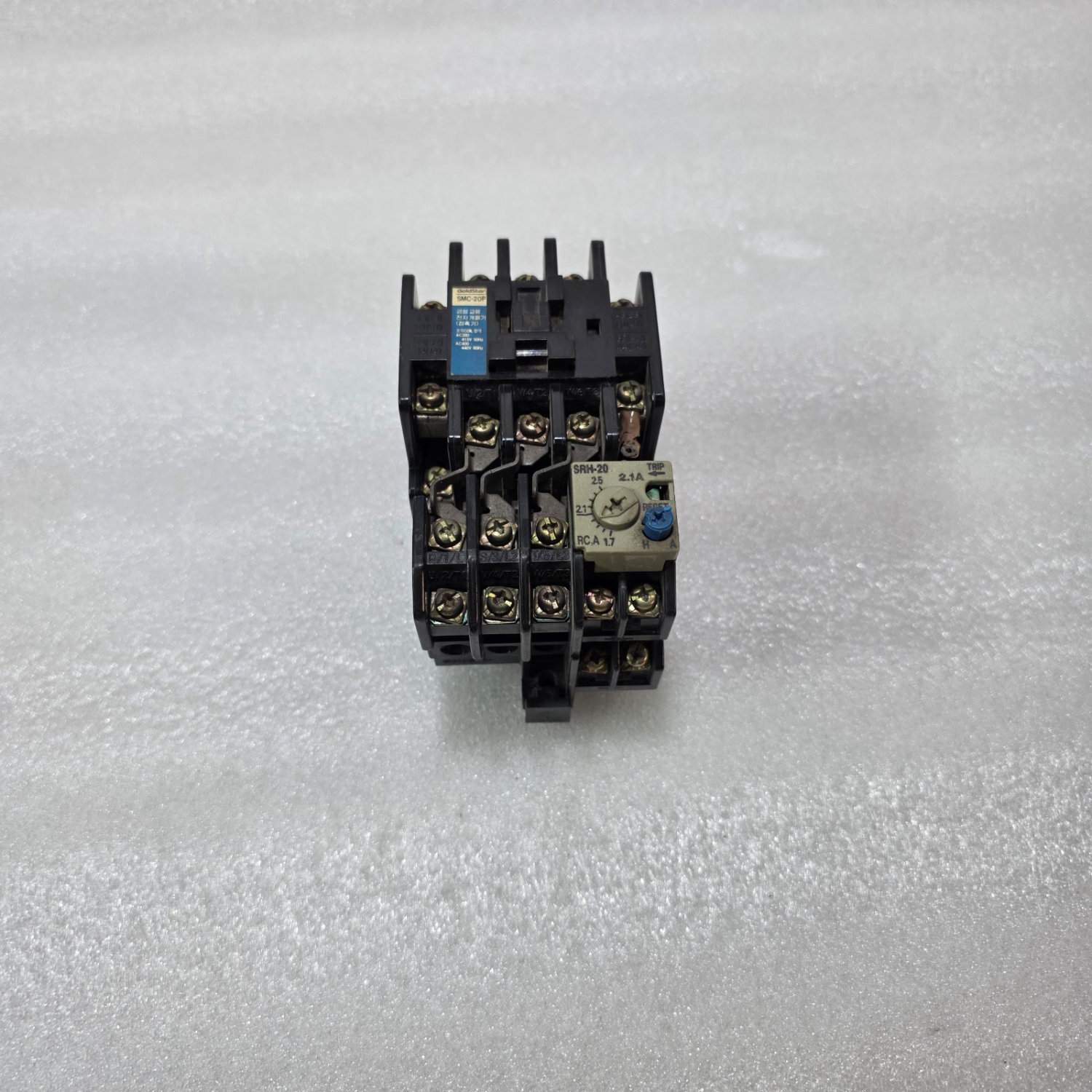 GOLDSTAR SMC-20P AC CONTACTOR + SRH-20 THERMAL OVERLOAD RELAY 1.7-2.5A