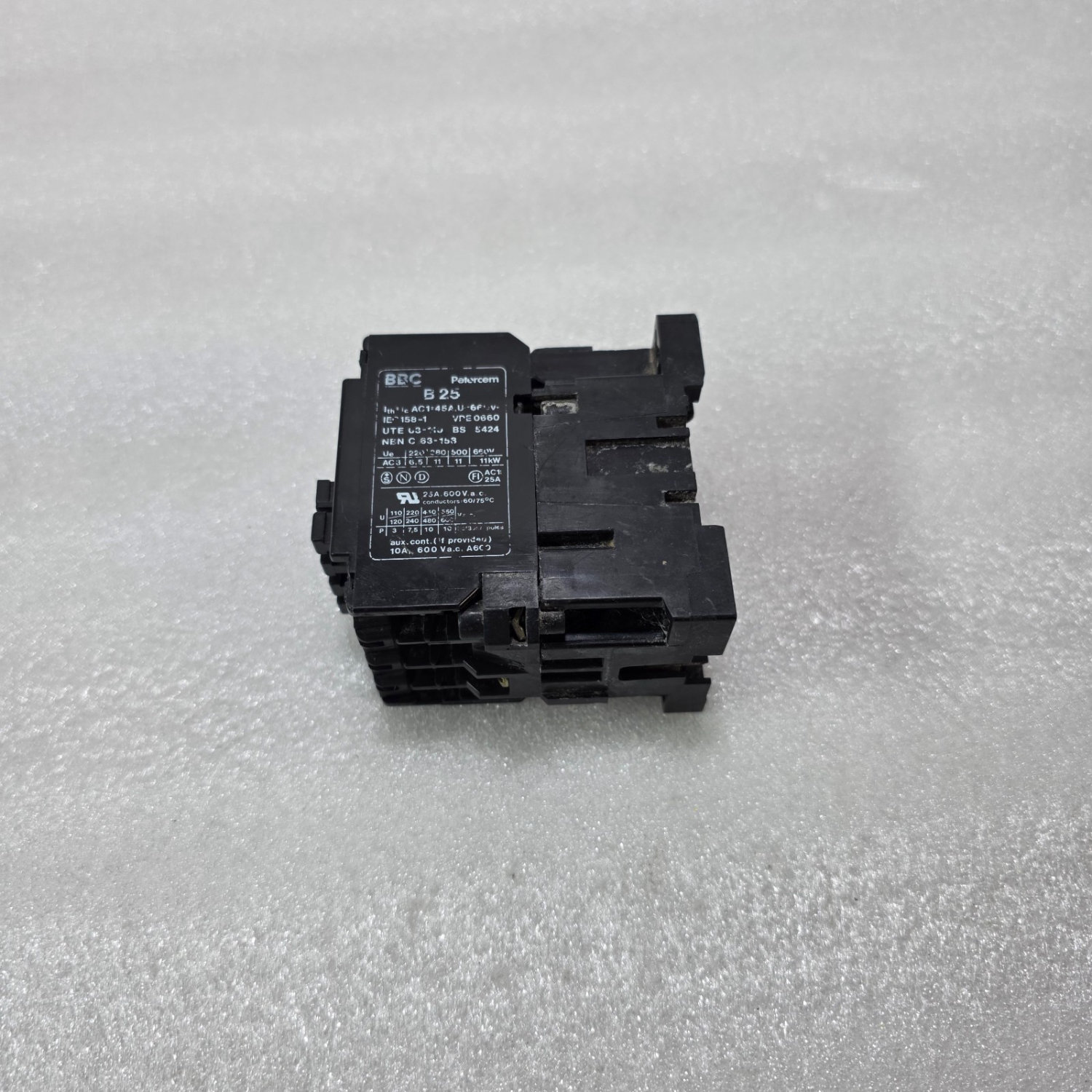 BBC PETERSEIM B25-30-10 AC CONTACTOR 25A 690V IEC158 ABB B25 3NO 1NO AUX - Image 4
