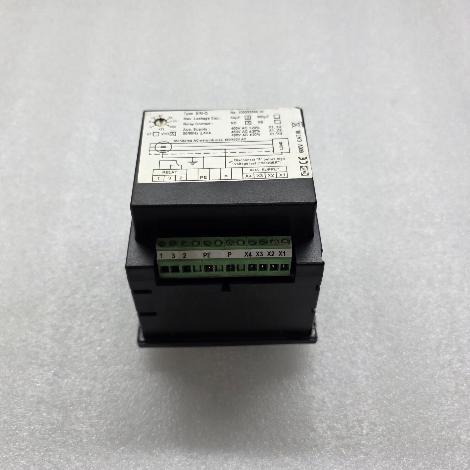 DEIF SIM-Q NETWORK INSULATION MONITOR 400-480VAC - Image 4