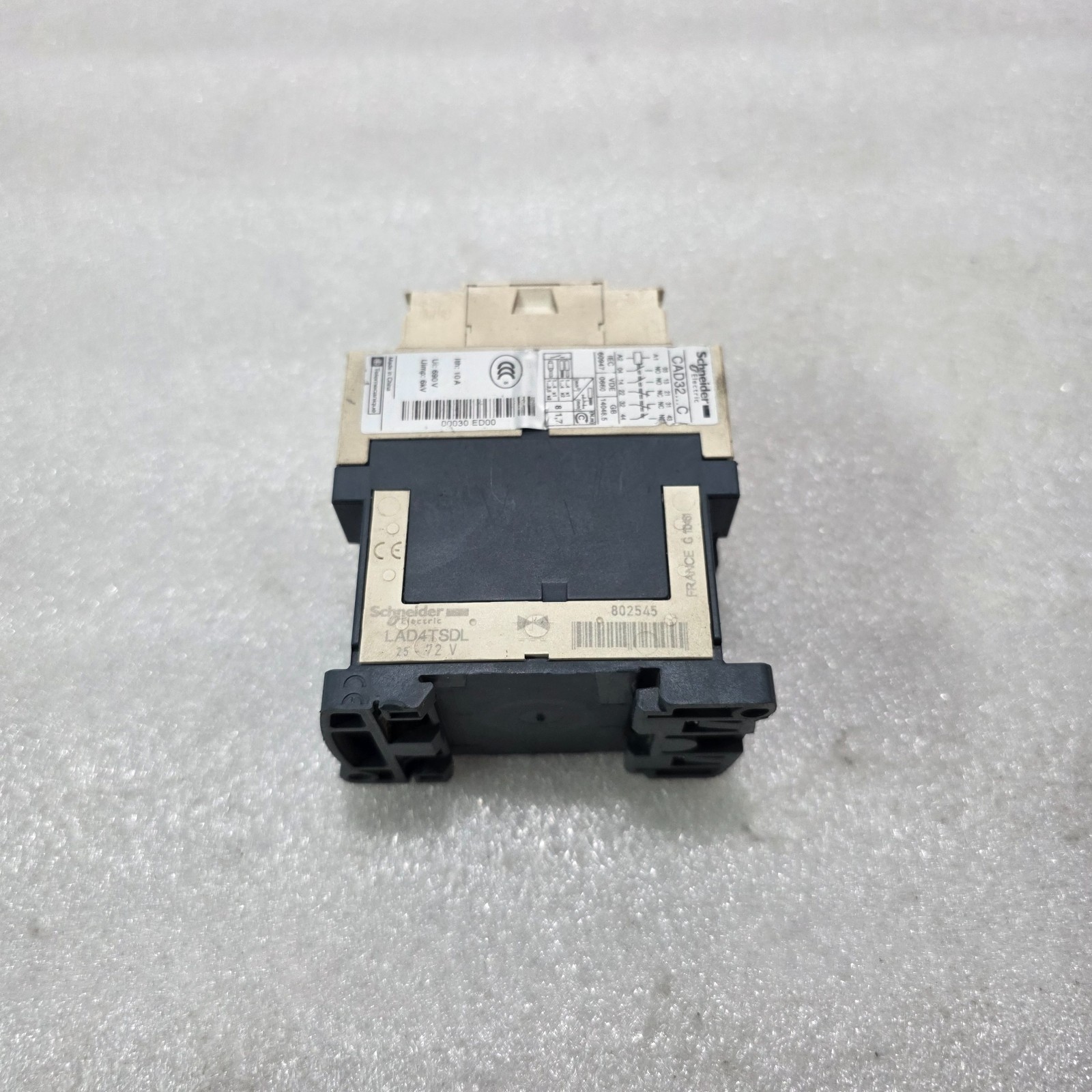 S ELECTRIC CAD32ED CONTROL RELAY 48V DC 3NO+2NC 690V WITH LAD4TSDL SUPPRESSOR - Image 4