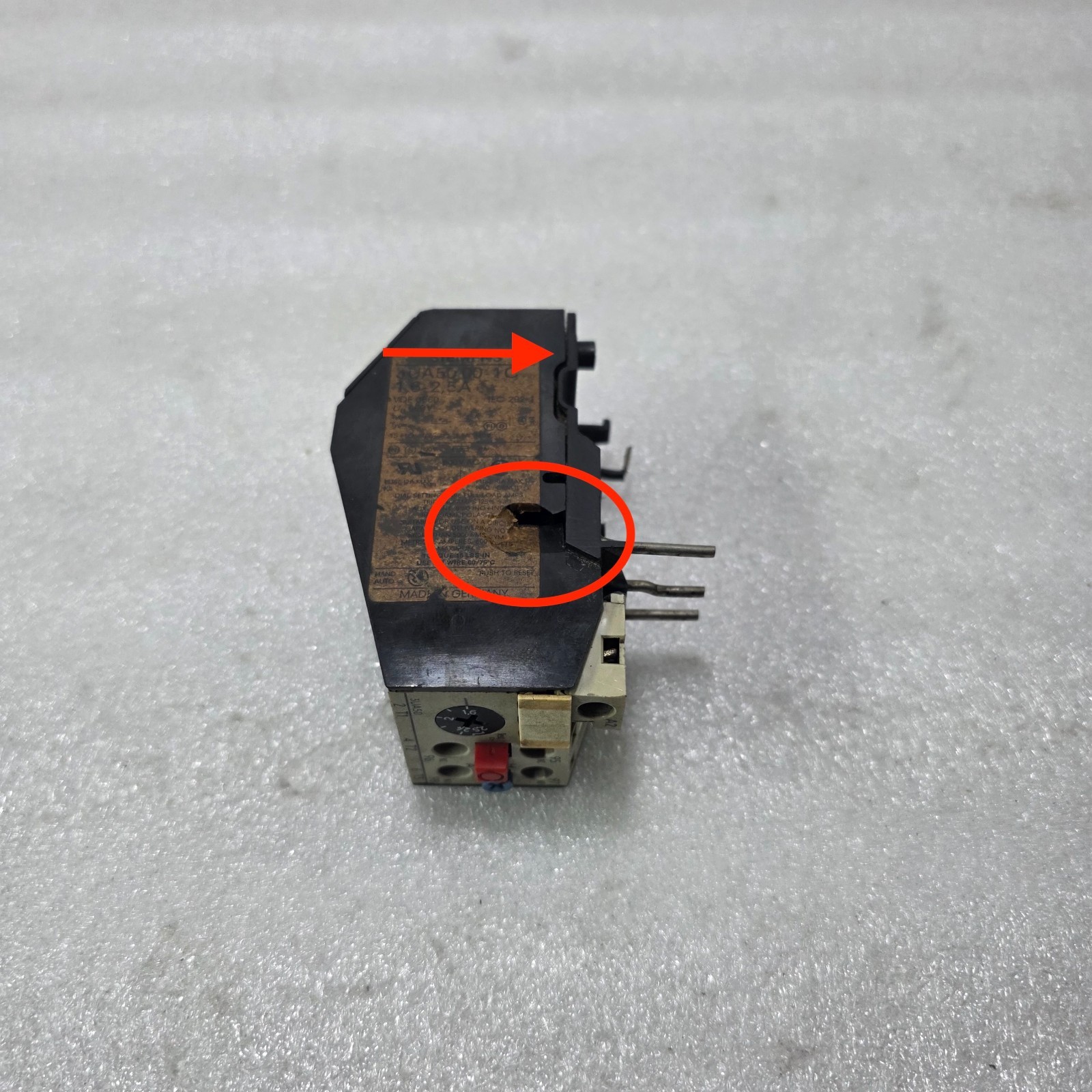 SIEMENS 3UA5040-1C THERMAL OVERLOAD RELAY 3 POLE 1.6-2.5A - Image 3