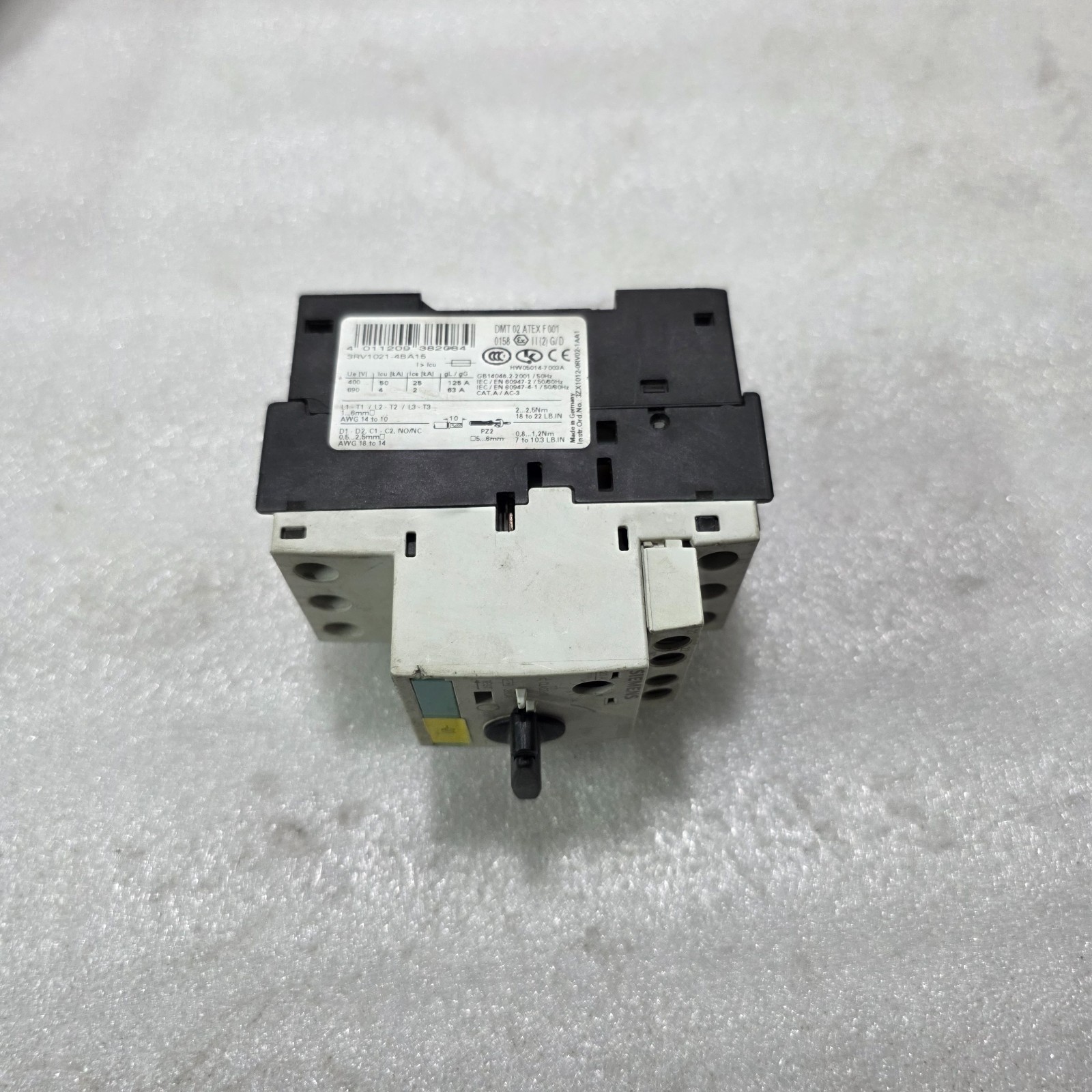 SIEMENS 3RV1021-4BA15 + 3RV1902-1AP0 MOTOR PROTECTION CIRCUIT BREAKER 14-20A - Image 4