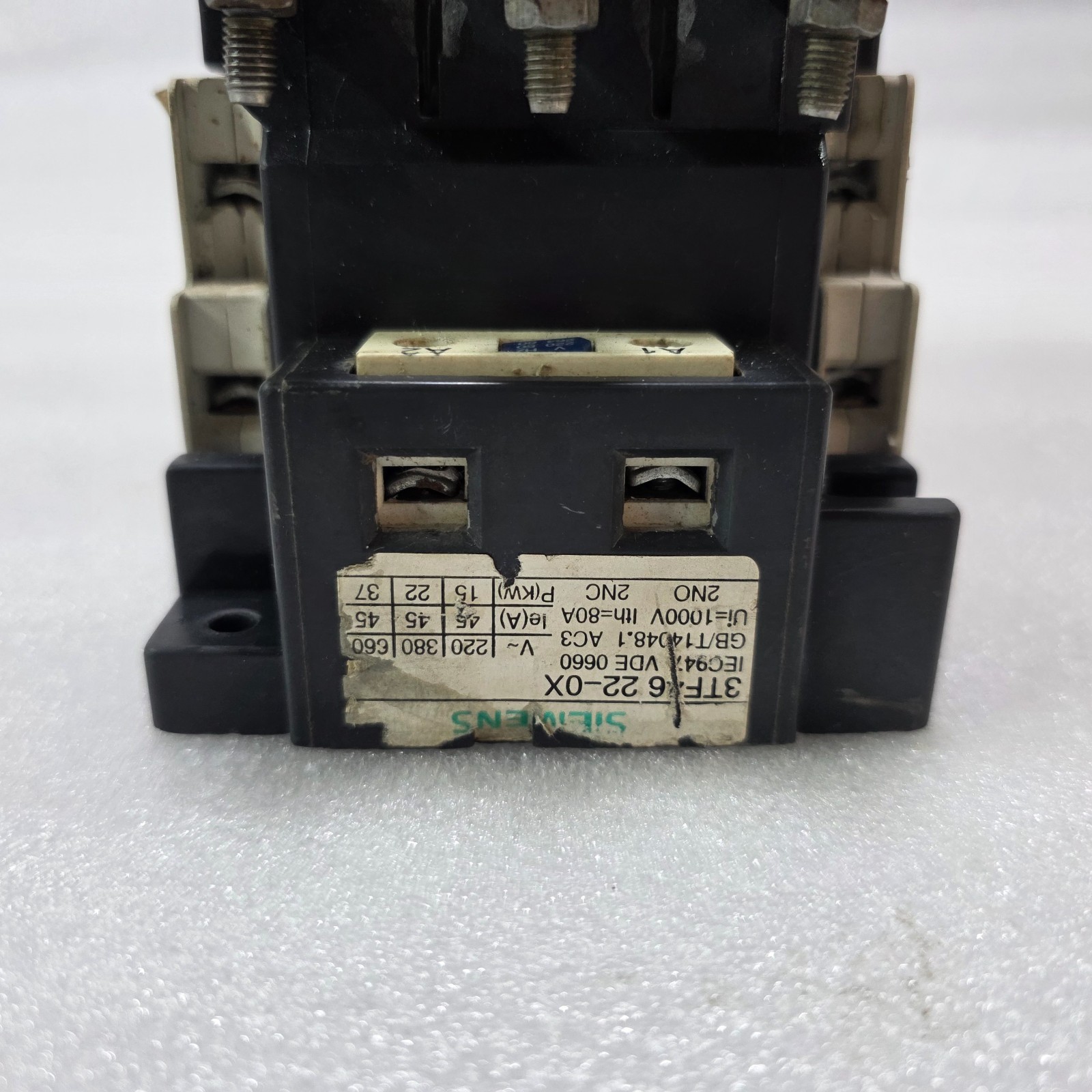 SIEMENS / SKM | 3TF46 22-0X + JRS2-80 | CONTACTOR WITH THERMAL OVERLOAD RELAY - Image 4