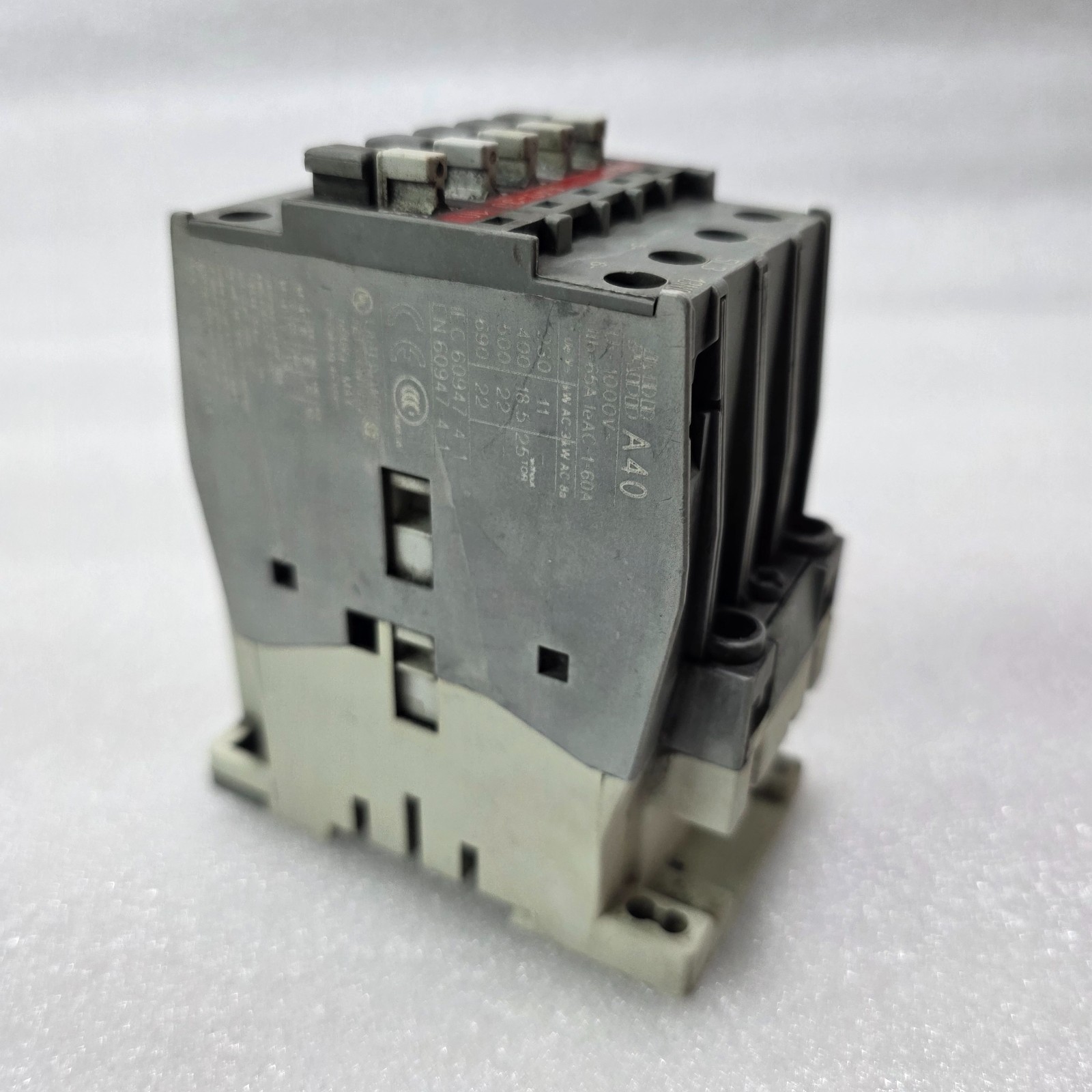 ABB A40-30-10 CONTACTOR 3NO+1NO 40A AC-3 18.5KW 110V COIL IEC 60947 - Image 6