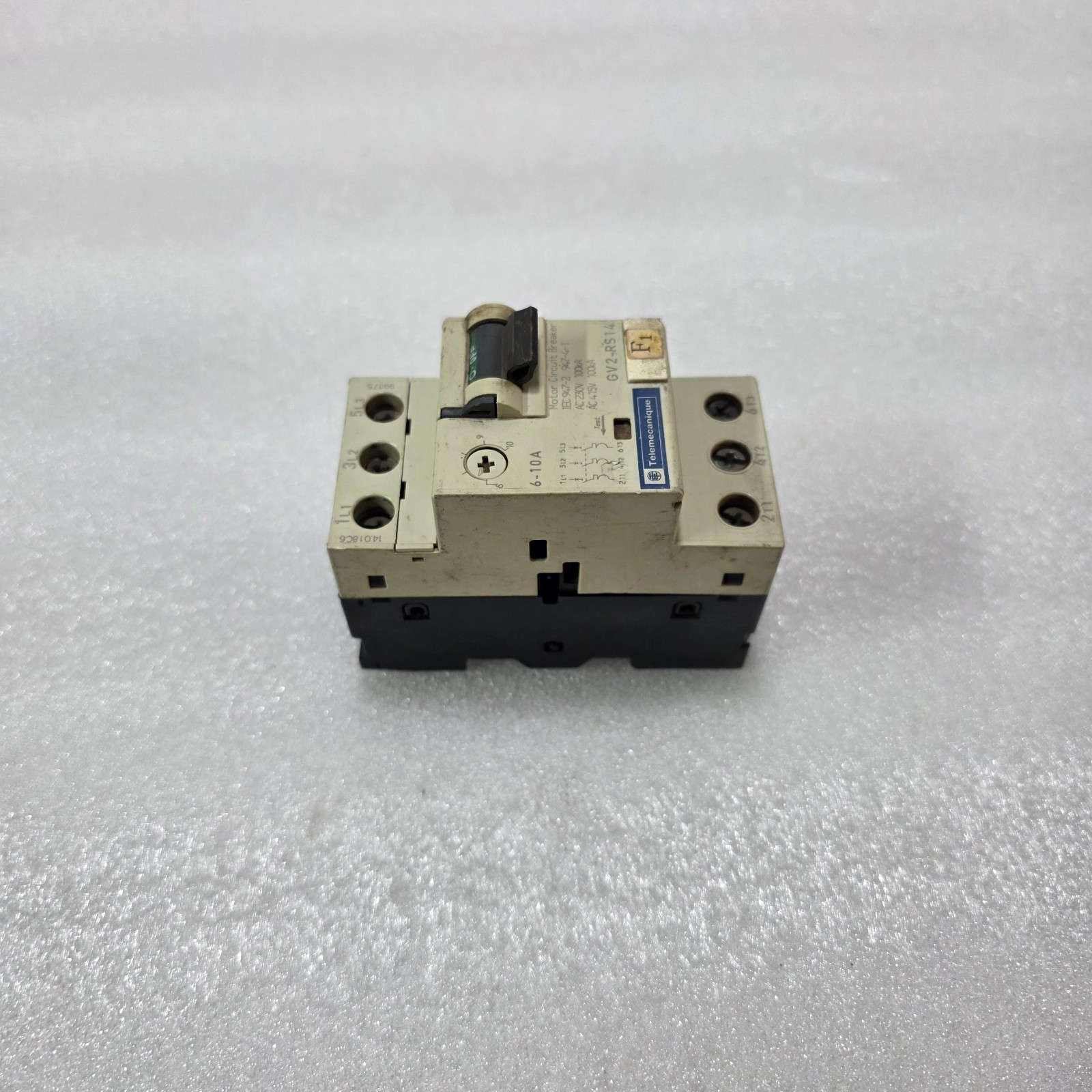 TELEMECANIQUE GV2-RS14 MOTOR CIRCUIT BREAKER 6-10A IEC947 - Image 2